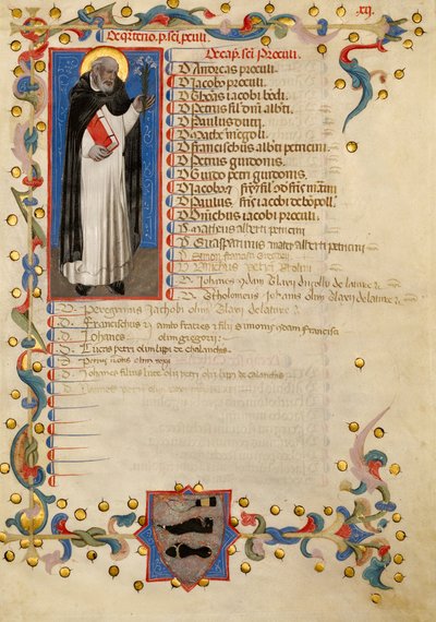 Saint Dominic by Niccolò di Giacomo da Bologna